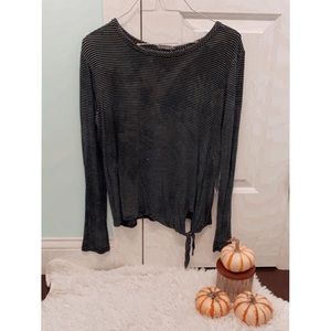 Grey black long sleeve